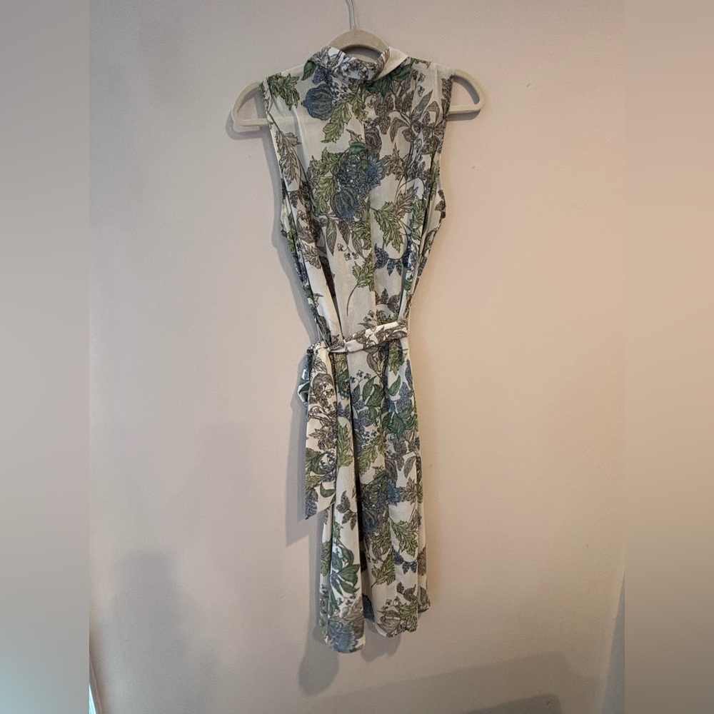 Lands' End Blue and Green Floral Maxi Kentucky derby dress - Picture 4 of 7